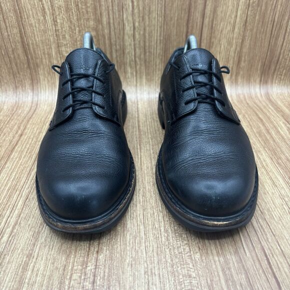 Mephisto Marlon Plain Toe Oxford Men’s Size 8 Black Grain Leather Lace Shoes - Picture 3 of 10